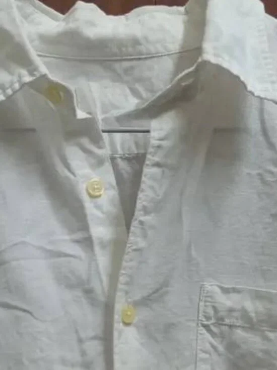 White Short Sleeve Button Shirt - Picture 2 of 3